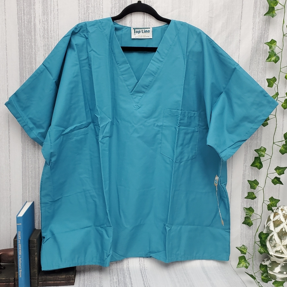 3X Scrub Top - TopLine V-Neck Scrub Top